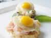 Catering / Walking dinner: eggs Benedict ontbijt